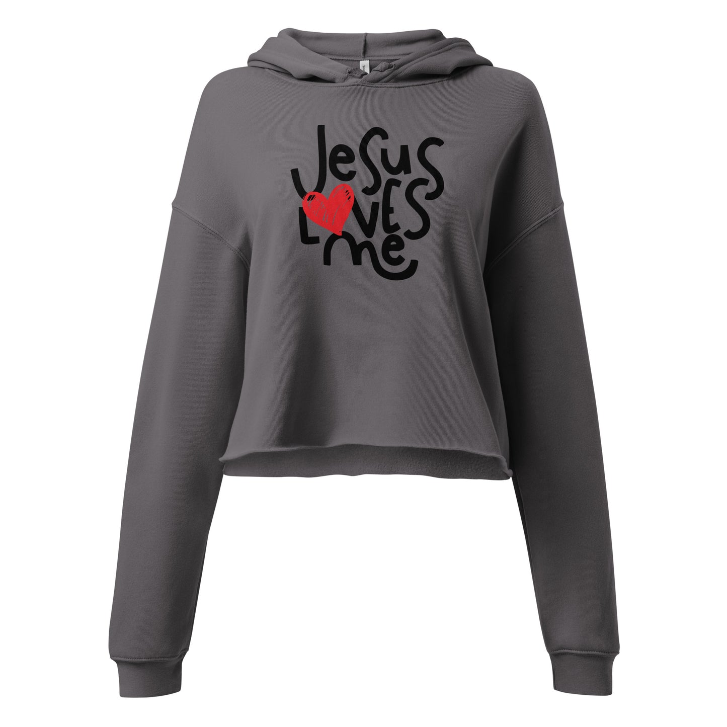 Jesus Loves Me Crop Hoodie