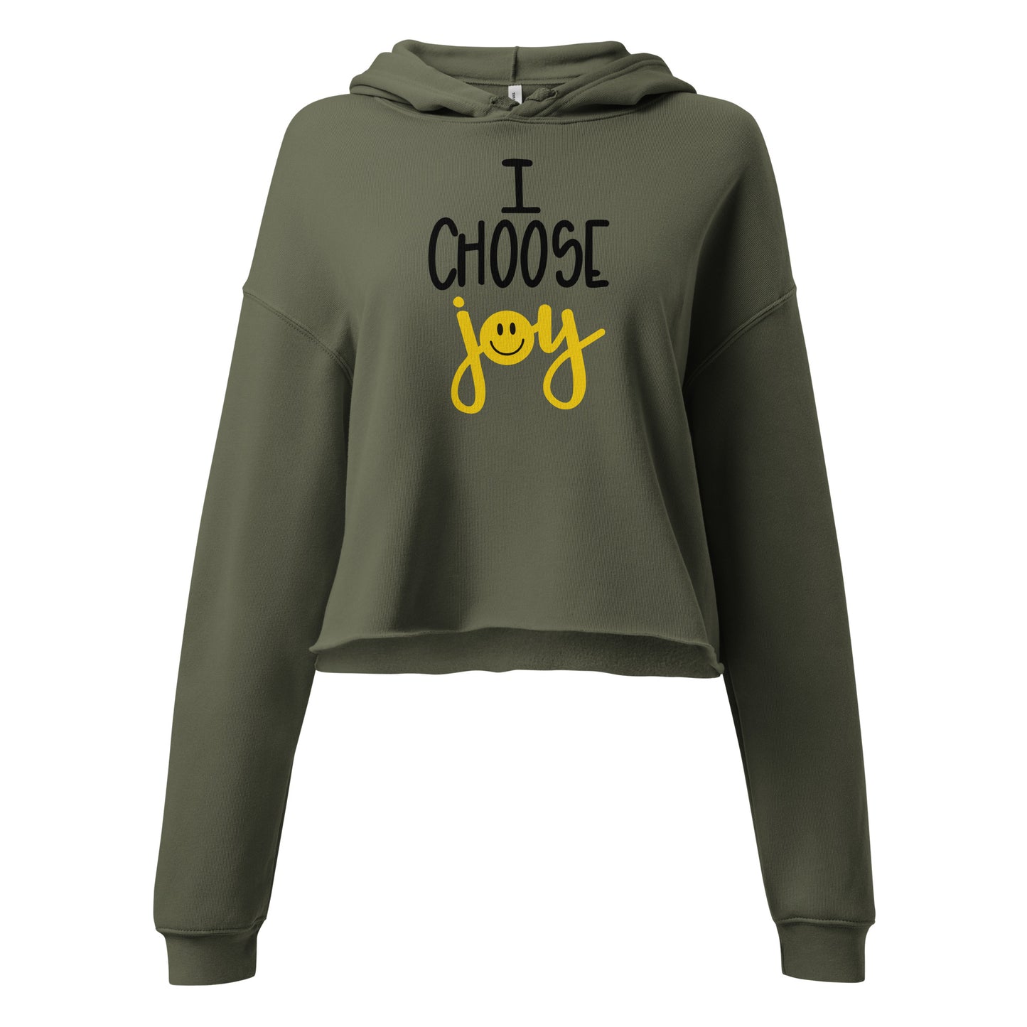 I Choose Joy Crop Hoodie