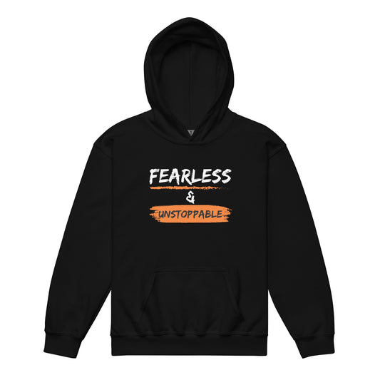 Fearless & Unstoppable Youth heavy blend hoodie