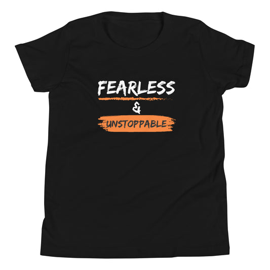 Fearless & Unstoppable Youth Short Sleeve T-Shirt