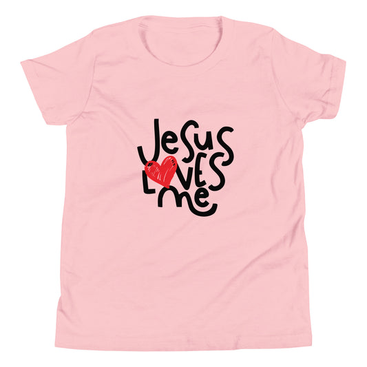Jesus Loves Me Youth Short Sleeve T-Shirt